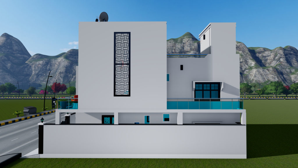 3d House Design Side Elevation